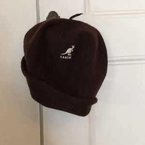 Kangol 100% WOOL beret styled beanie.